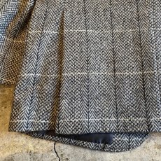 画像9: 2TONE COLOR HERRINGBONE PATTERN DESIGN TAILORED JACKET / Ladies L  (9)