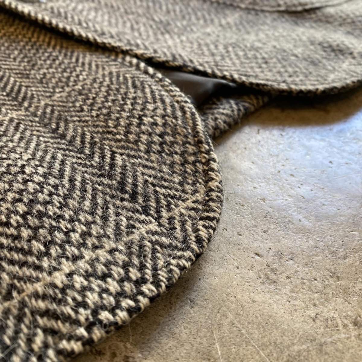 画像10: 2TONE COLOR HERRINGBONE PATTERN DESIGN TAILORED JACKET / Ladies L  (10)