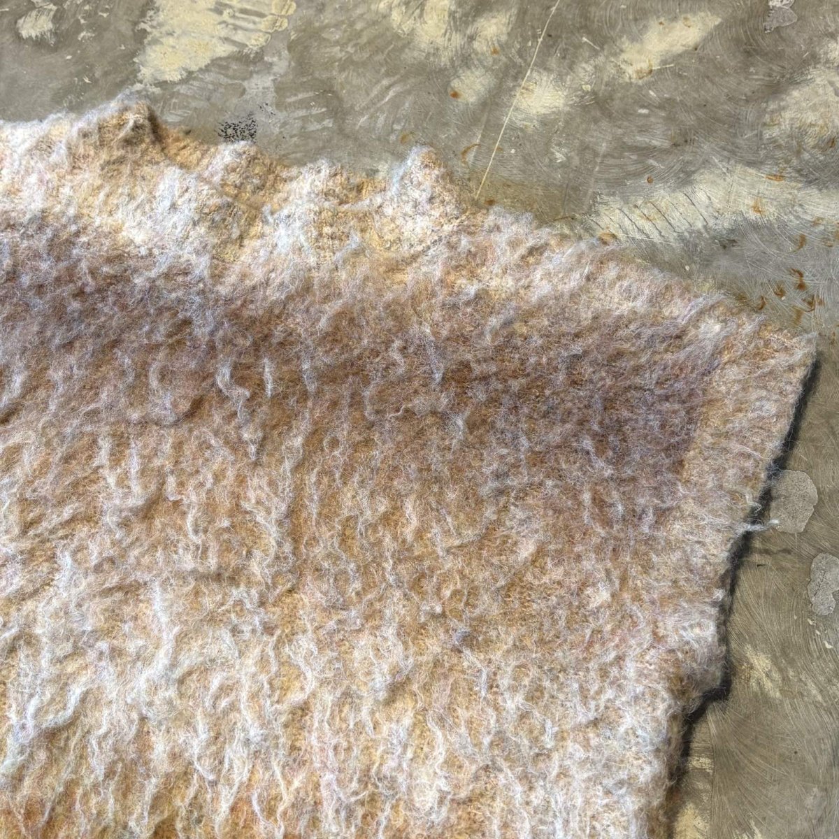 画像4: BORDER PATTERN MOCK NECK KNIT VEST / Mens L (4)