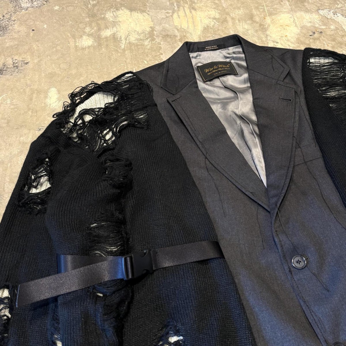 画像3: 【Wiz&Witch】"UNITED" GRUNGE TAYLOR JACKET / OS (3)