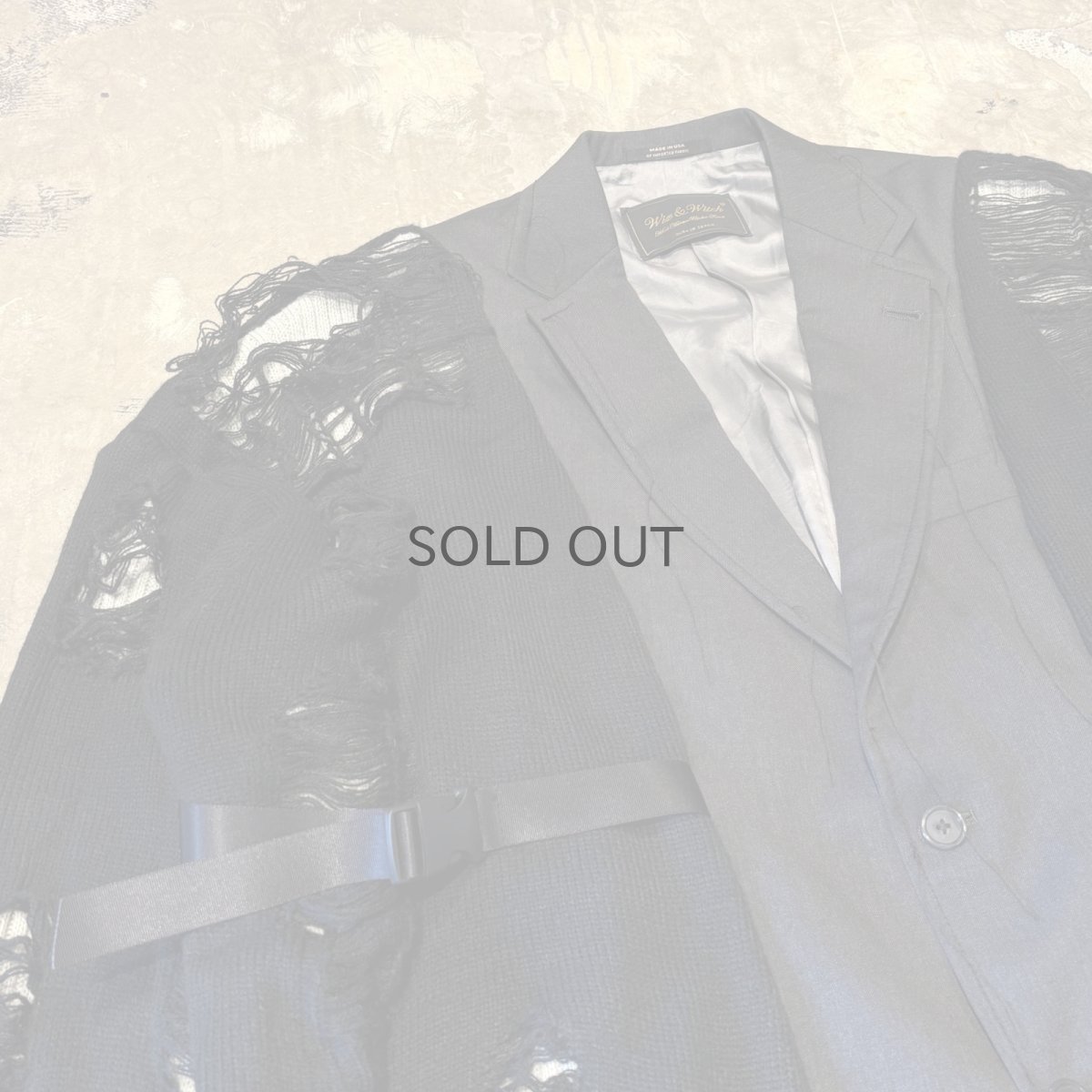 画像3: 【Wiz&Witch】"UNITED" GRUNGE TAYLOR JACKET / OS (3)