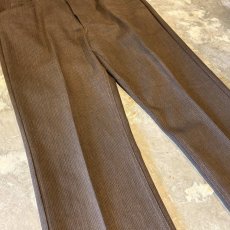 画像5: ~80's【LEE】BROWN COLOR HERRINGBONE PATTERN SLACKS / W30 (5)