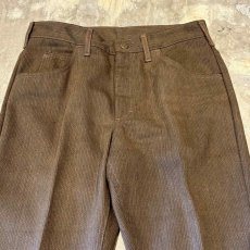 画像10: ~80's【LEE】BROWN COLOR HERRINGBONE PATTERN SLACKS / W30 (10)