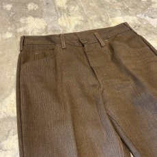 画像3: ~80's【LEE】BROWN COLOR HERRINGBONE PATTERN SLACKS / W30 (3)