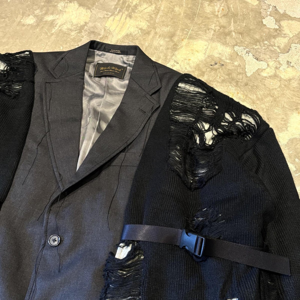 画像4: 【Wiz&Witch】"UNITED" GRUNGE TAYLOR JACKET / OS (4)