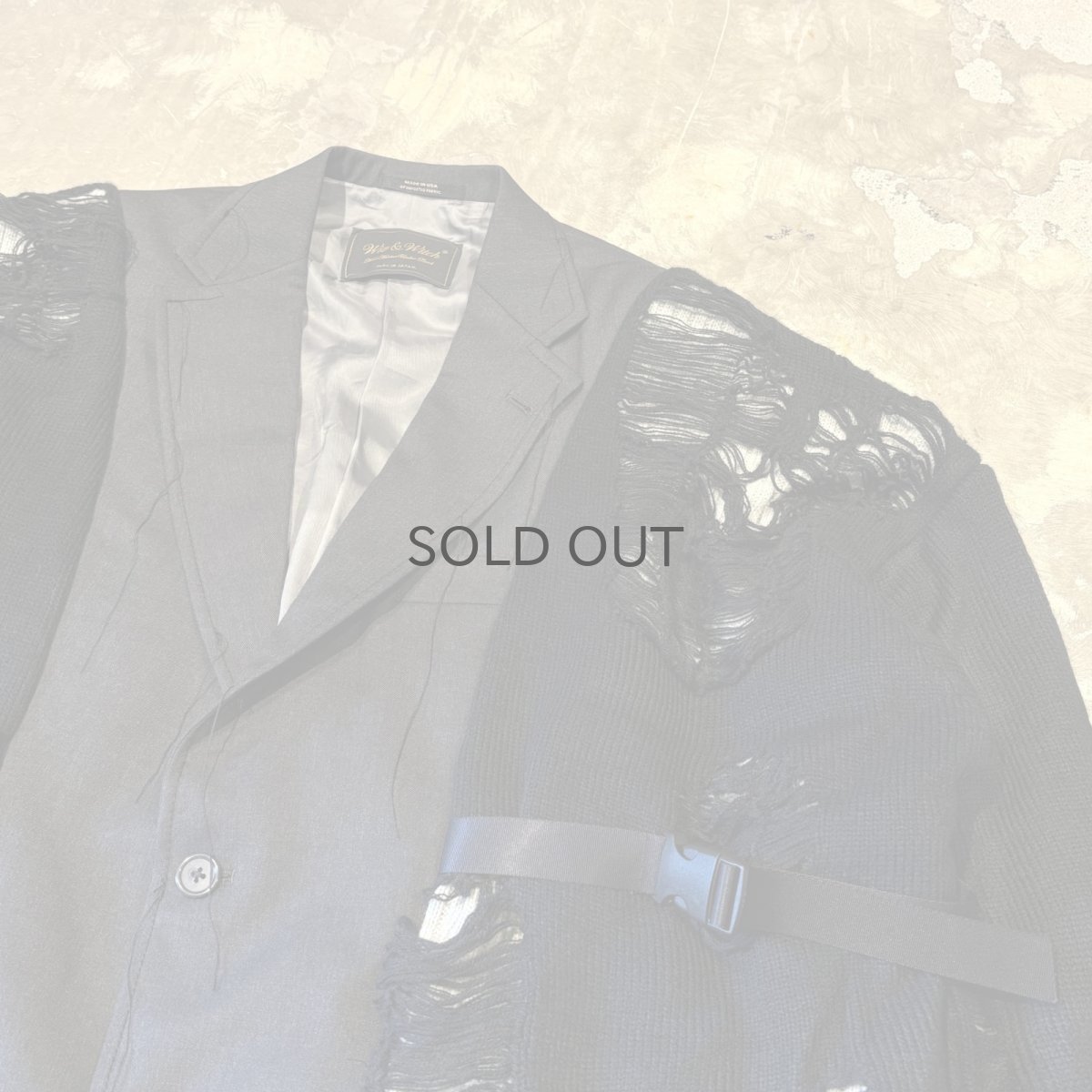 画像4: 【Wiz&Witch】"UNITED" GRUNGE TAYLOR JACKET / OS (4)