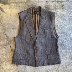 画像1: 【Wiz&Witch】"OUT STITCH" TWEED TAYLOR VEST / OS (1)