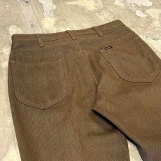 画像9: ~80's【LEE】BROWN COLOR HERRINGBONE PATTERN SLACKS / W30 (9)