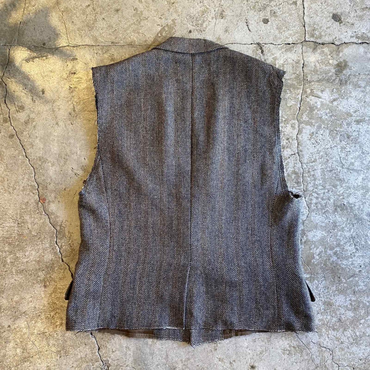 画像2: 【Wiz&Witch】"OUT STITCH" TWEED TAYLOR VEST / OS (2)
