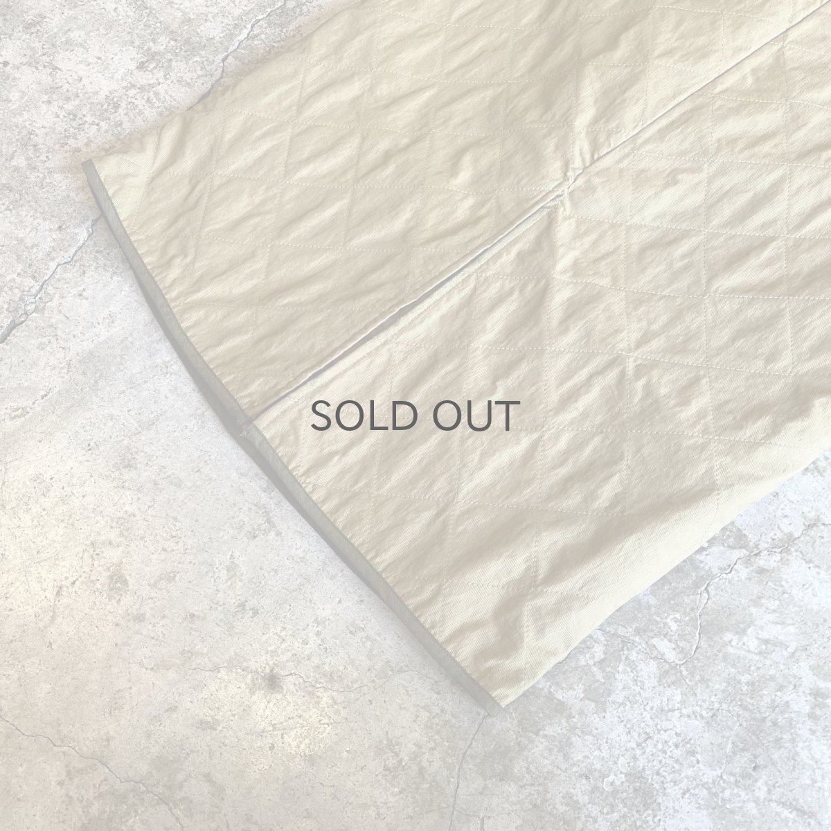 画像4: 4 POCKET POINT SLIT DESIGN QUILTING LONG SKIRT / W26~W29 (4)