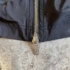 画像5: FRONT GATHER DOUBLE ZIP UP DESIGN NYLON LONG SKIRT / W24~W26 (5)