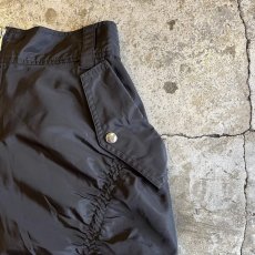 画像9: FRONT GATHER DOUBLE ZIP UP DESIGN NYLON LONG SKIRT / W24~W26 (9)