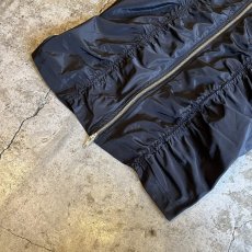 画像4: FRONT GATHER DOUBLE ZIP UP DESIGN NYLON LONG SKIRT / W24~W26 (4)