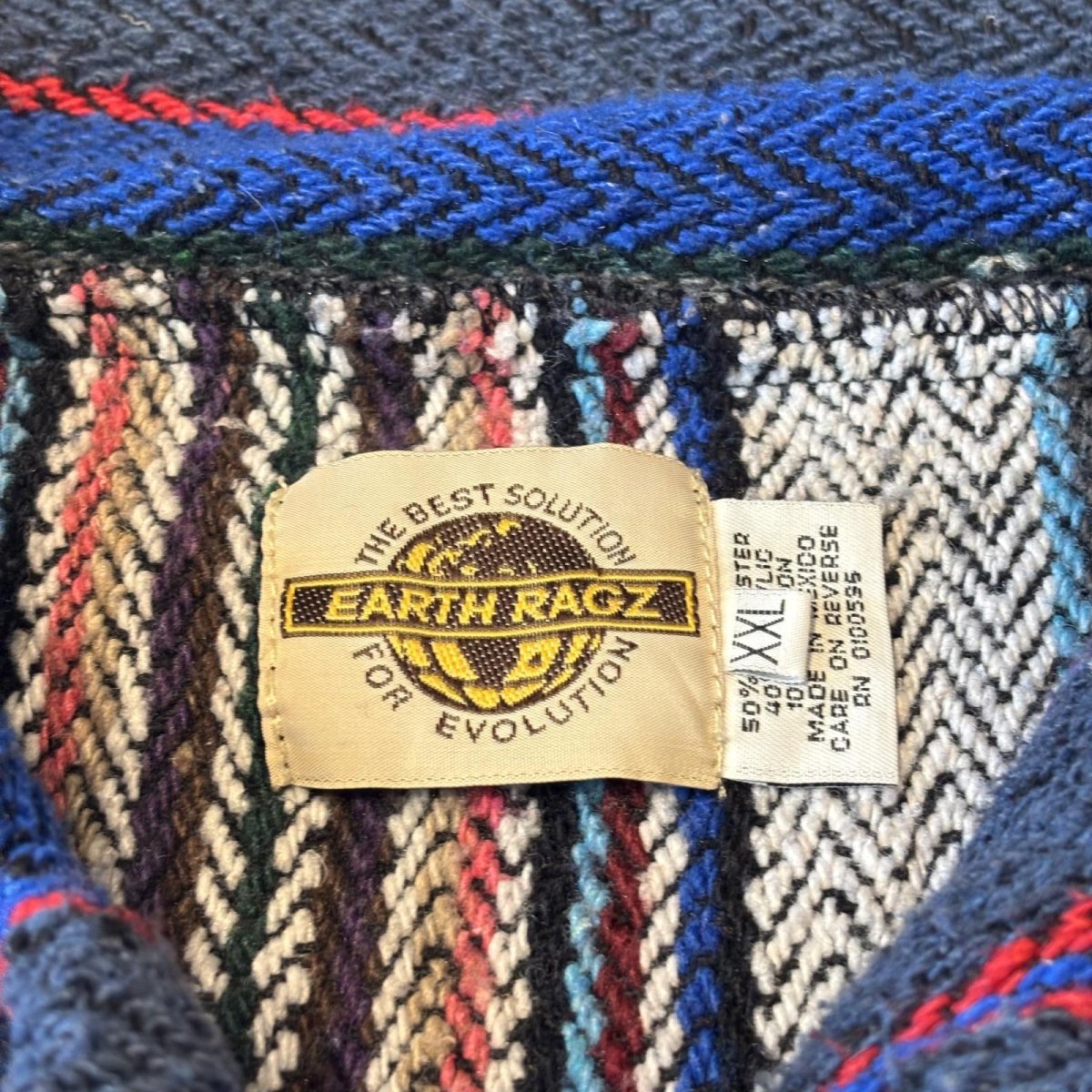 画像10: MULTI COLOR MIX MEXICAN PARKA / Mens XXL (10)