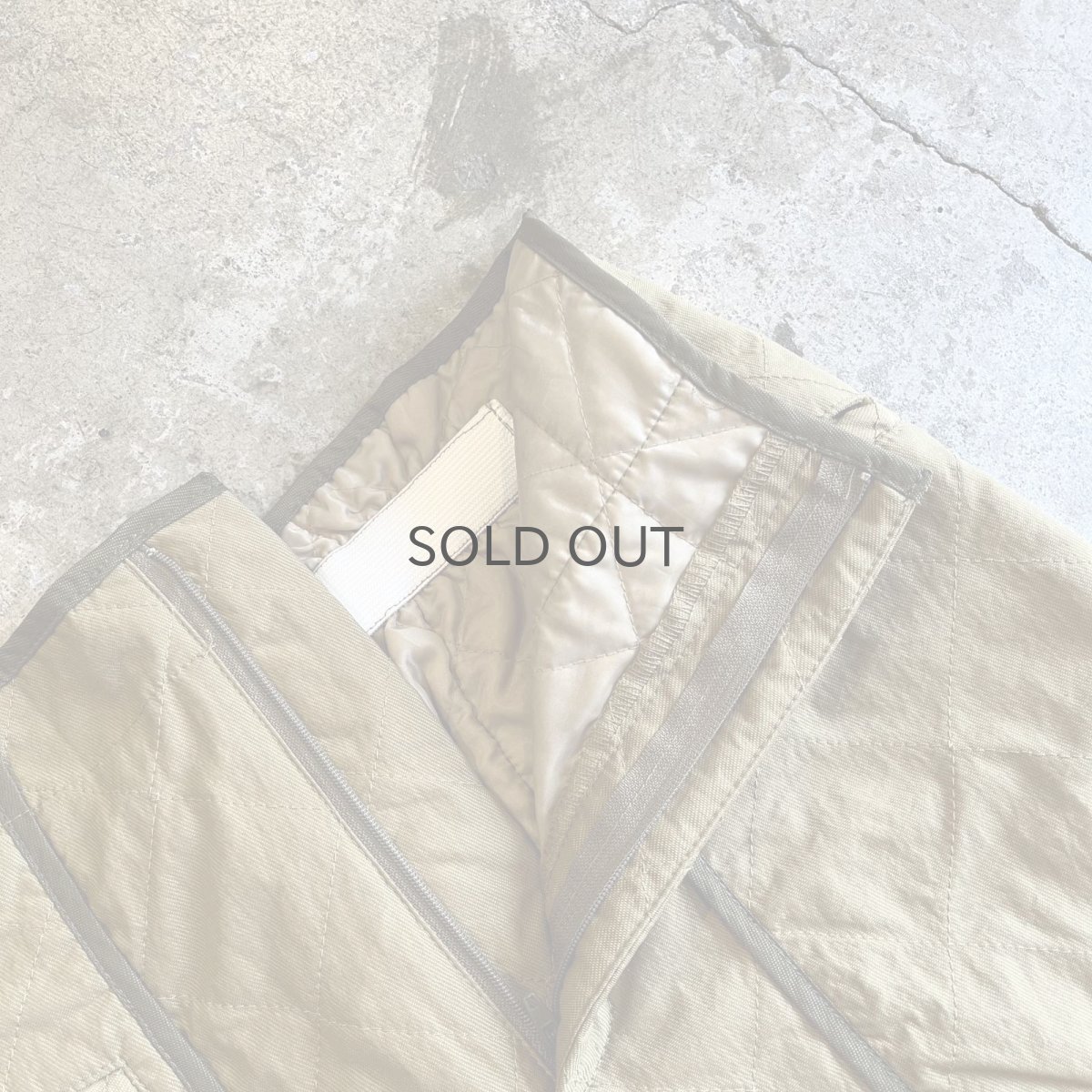 画像9: 4 POCKET POINT SLIT DESIGN QUILTING LONG SKIRT / W26~W29 (9)