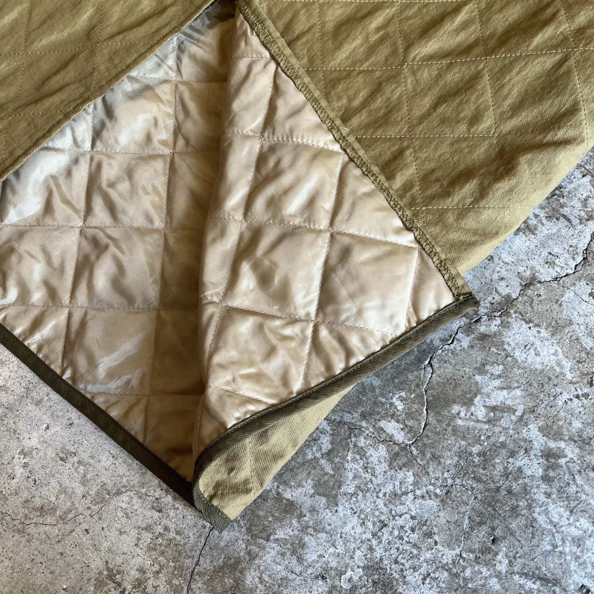 画像5: 4 POCKET POINT SLIT DESIGN QUILTING LONG SKIRT / W26~W29 (5)