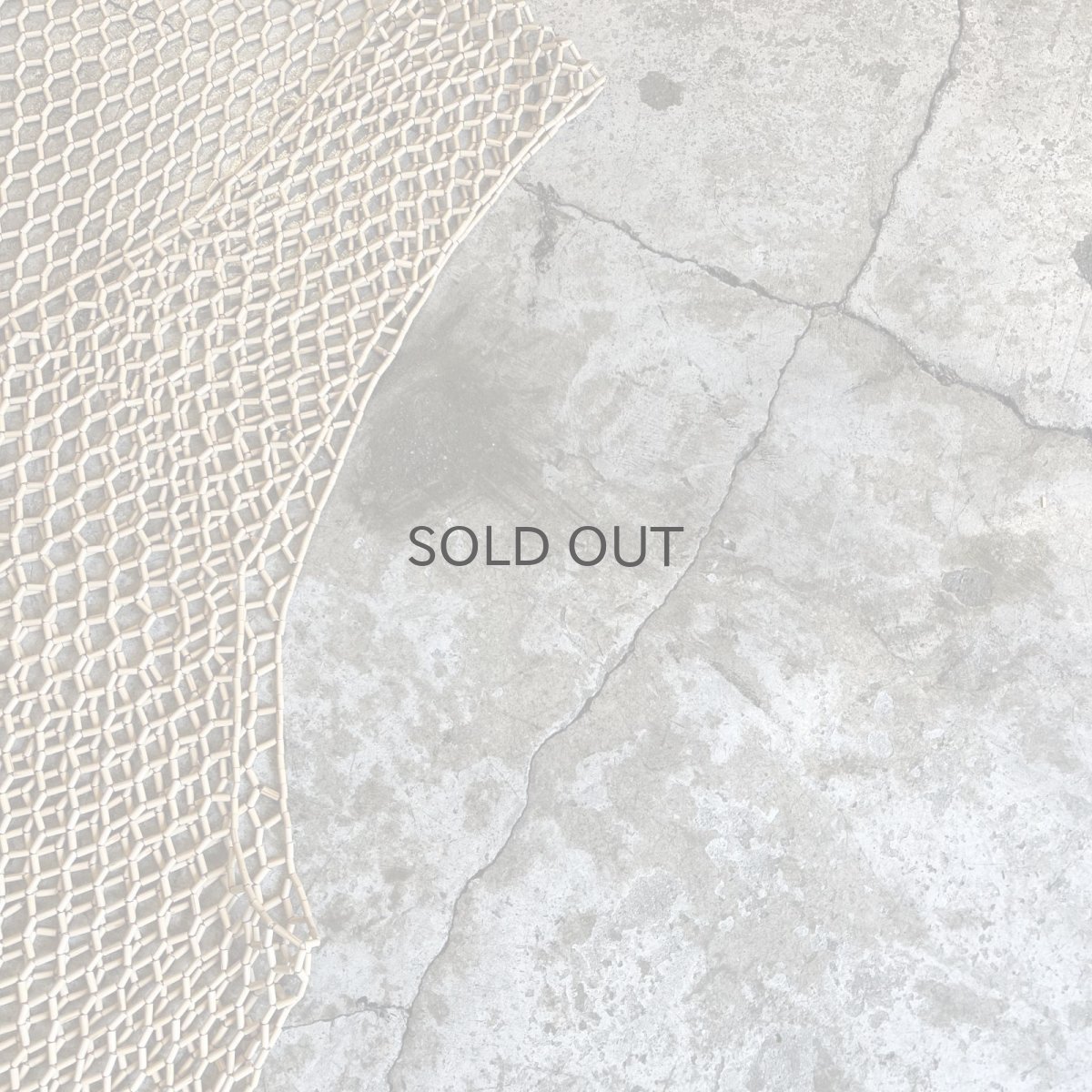 画像9: ALL OVER BAMBOO BEADS MESH DESIGN V NECK VEST / Ladies S~M (9)