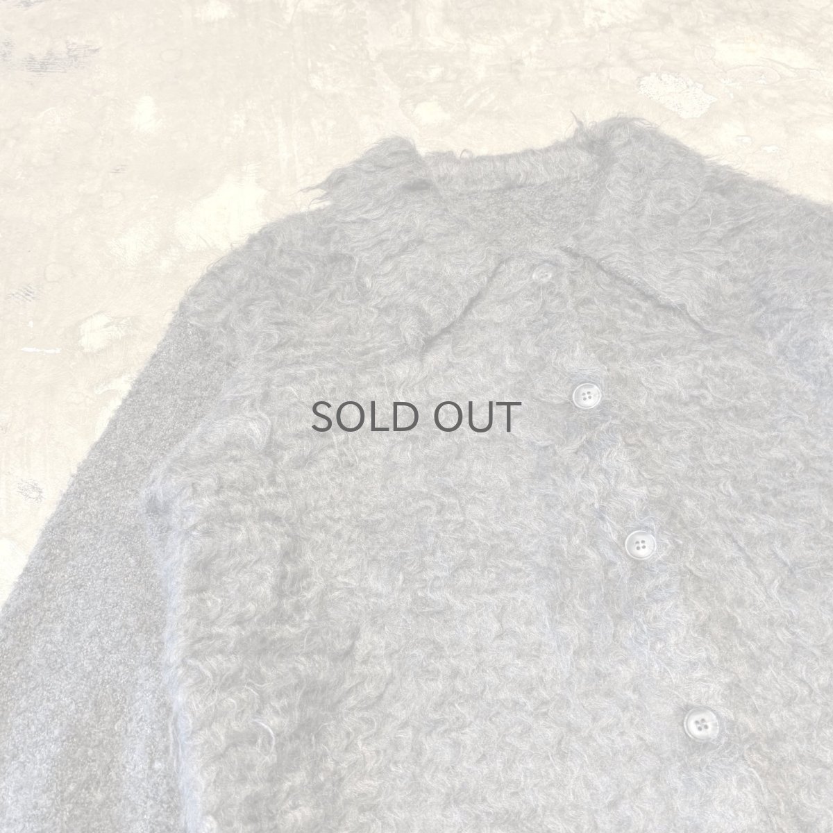 画像3: SLEEVE SWITCHED SHIRT STYLE KNIT CARDIGAN / Mens L (3)