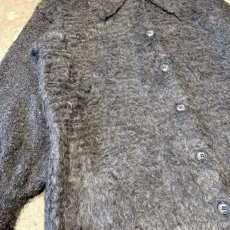 画像5: SLEEVE SWITCHED SHIRT STYLE KNIT CARDIGAN / Mens L (5)