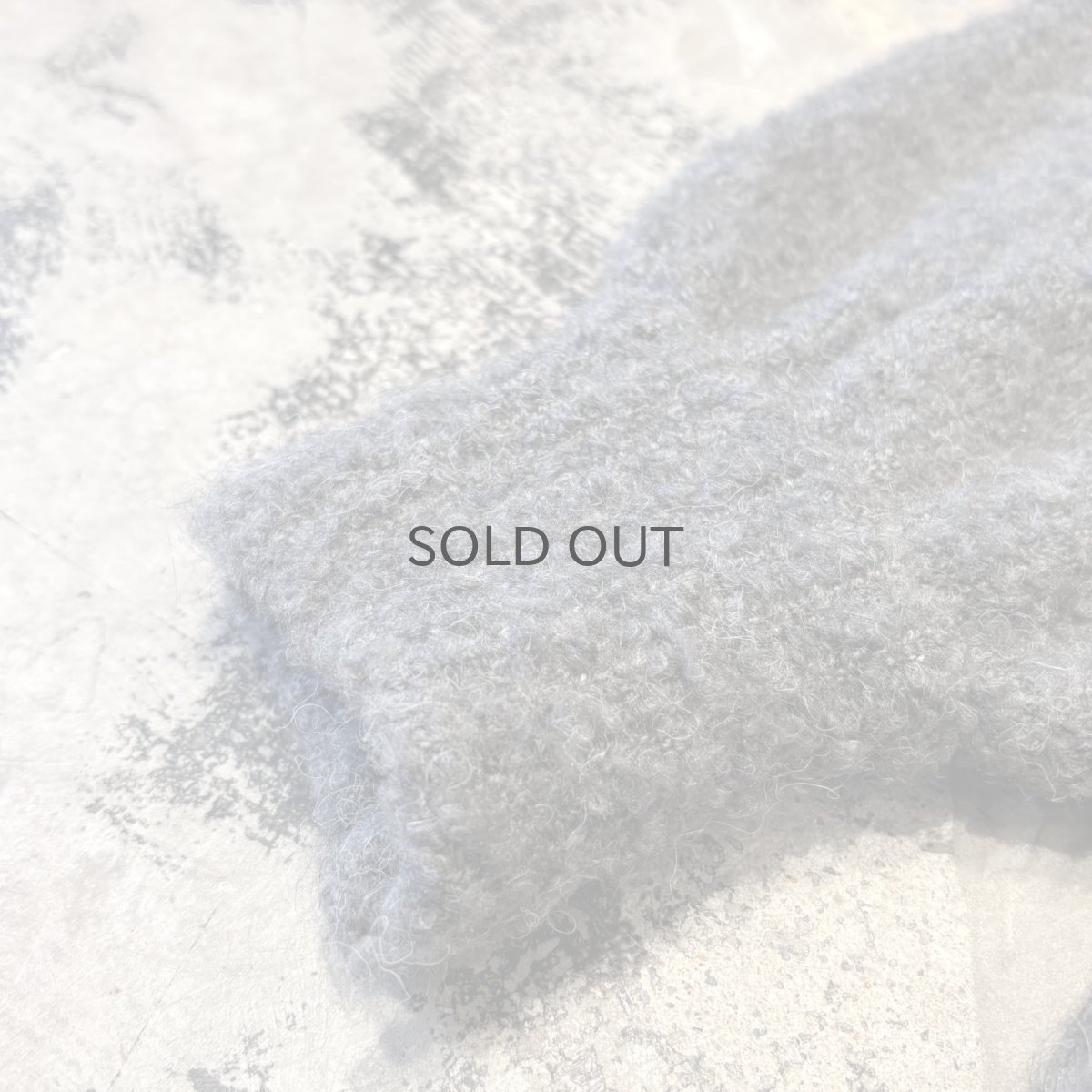 画像7: SLEEVE SWITCHED SHIRT STYLE KNIT CARDIGAN / Mens L (7)