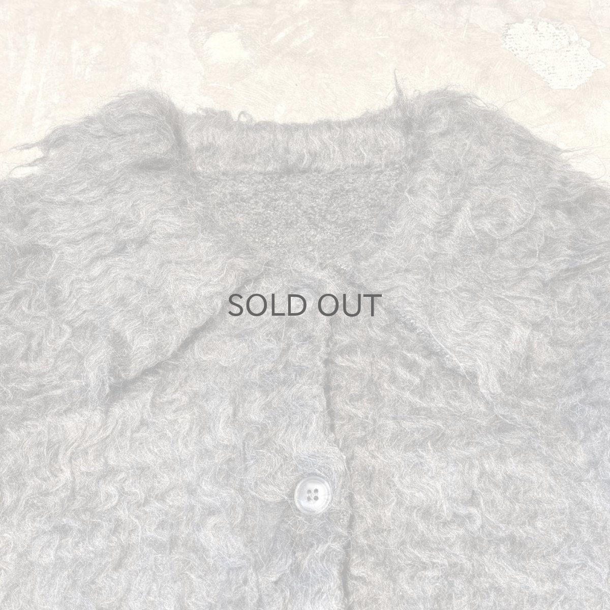 画像10: SLEEVE SWITCHED SHIRT STYLE KNIT CARDIGAN / Mens L (10)