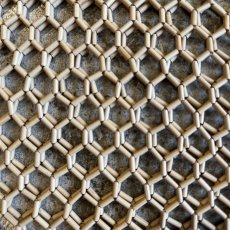 画像10: ALL OVER BAMBOO BEADS MESH DESIGN V NECK VEST / Ladies S~M (10)