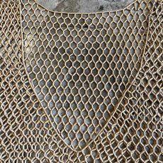 画像7: ALL OVER BAMBOO BEADS MESH DESIGN V NECK VEST / Ladies S~M (7)