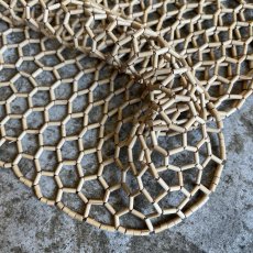 画像5: ALL OVER BAMBOO BEADS MESH DESIGN V NECK VEST / Ladies S~M (5)