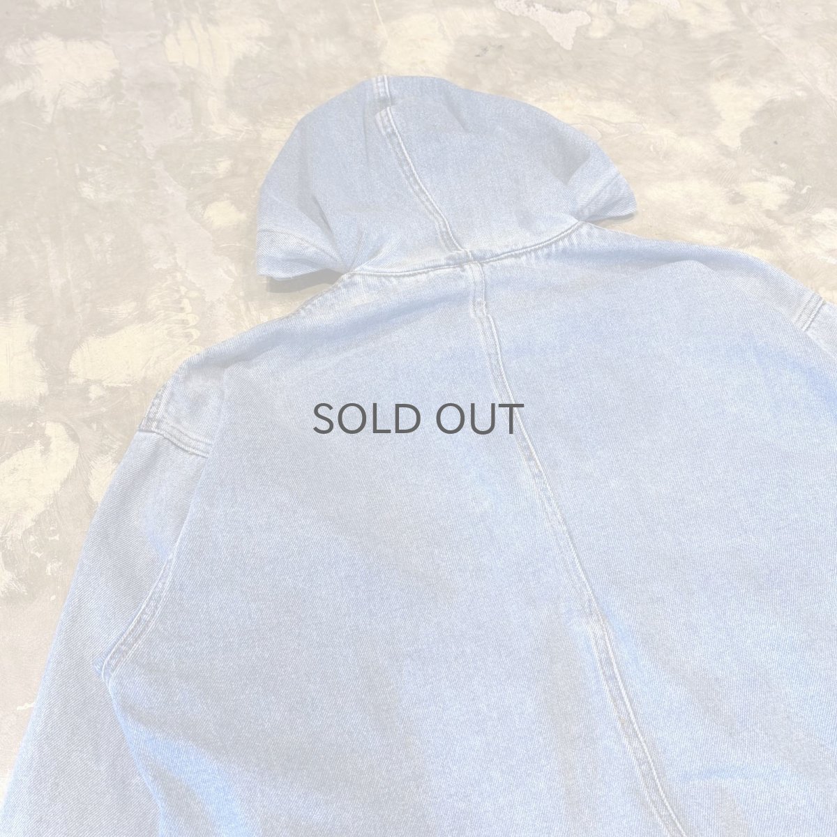 画像9: DENIM HOODIE MULTI POCKET FIREMAN JACKET / Mens S(L) (9)