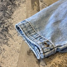 画像7: DENIM HOODIE MULTI POCKET FIREMAN JACKET / Mens S(L) (7)