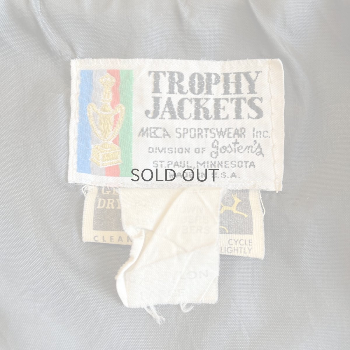 画像13: OLD EMBROIDERY POINT PATCH DESIGN AWARD JACKET / Ladoes M(L) / MADE IN USA (13)