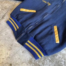 画像4: OLD EMBROIDERY POINT PATCH DESIGN AWARD JACKET / Ladoes M(L) / MADE IN USA (4)