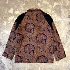 画像2: DOT×PAISLEY PATTERN SWITCHED JACKET / Mens L / MADE IN USA (2)