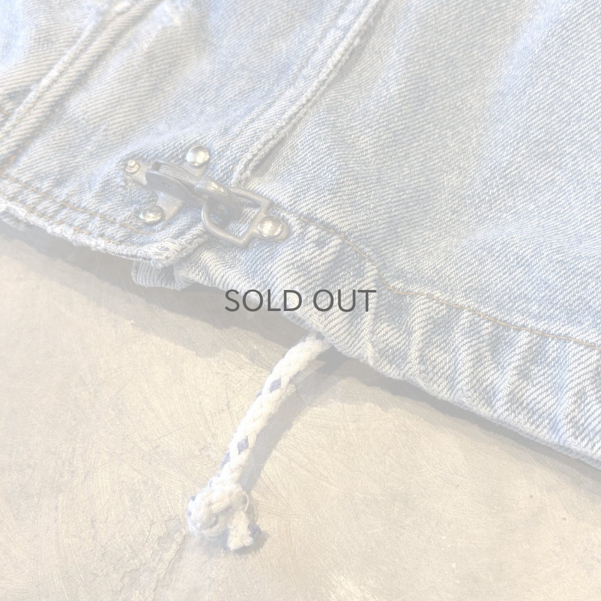 画像11: DENIM HOODIE MULTI POCKET FIREMAN JACKET / Mens S(L) (11)