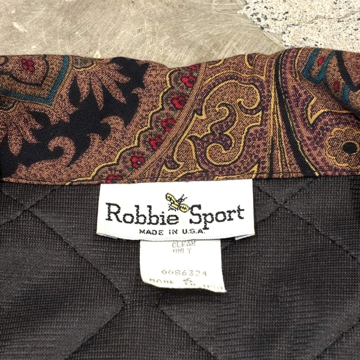 画像10: DOT×PAISLEY PATTERN SWITCHED JACKET / Mens L / MADE IN USA (10)