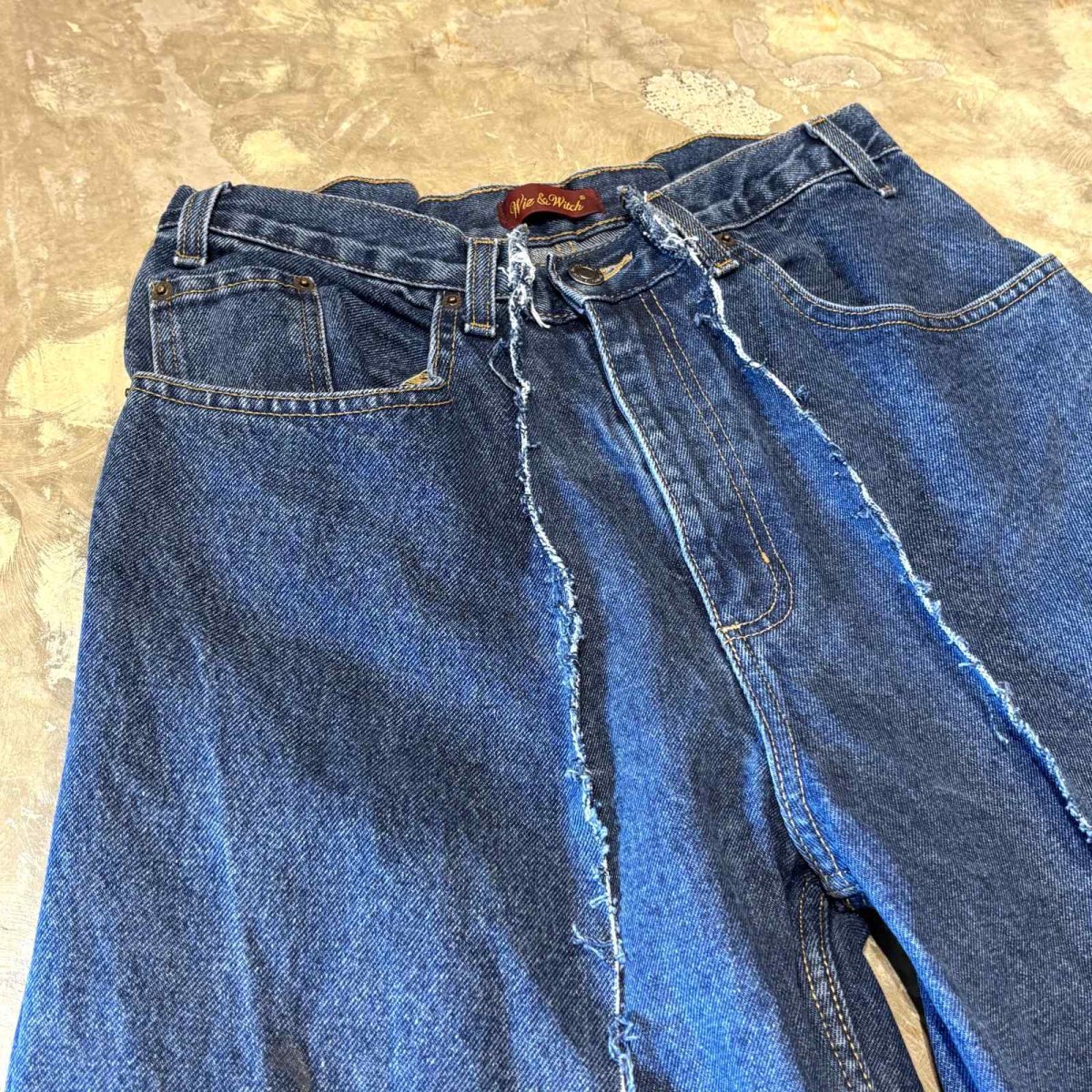 画像3: 【Wiz&Witch】"UNITED" TWINS WIDE DENIM PANTS / W31 (3)