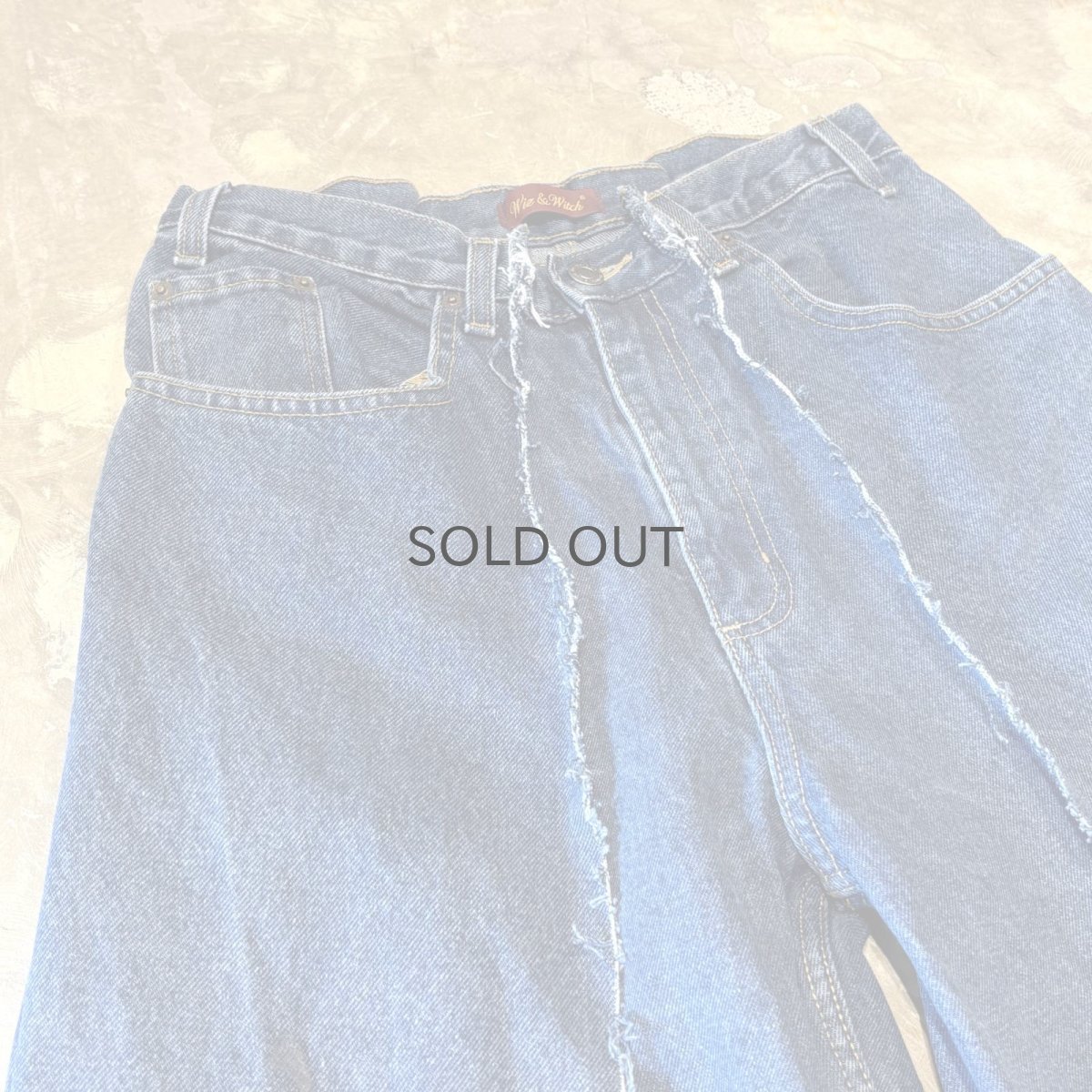 画像3: 【Wiz&Witch】"UNITED" TWINS WIDE DENIM PANTS / W31 (3)