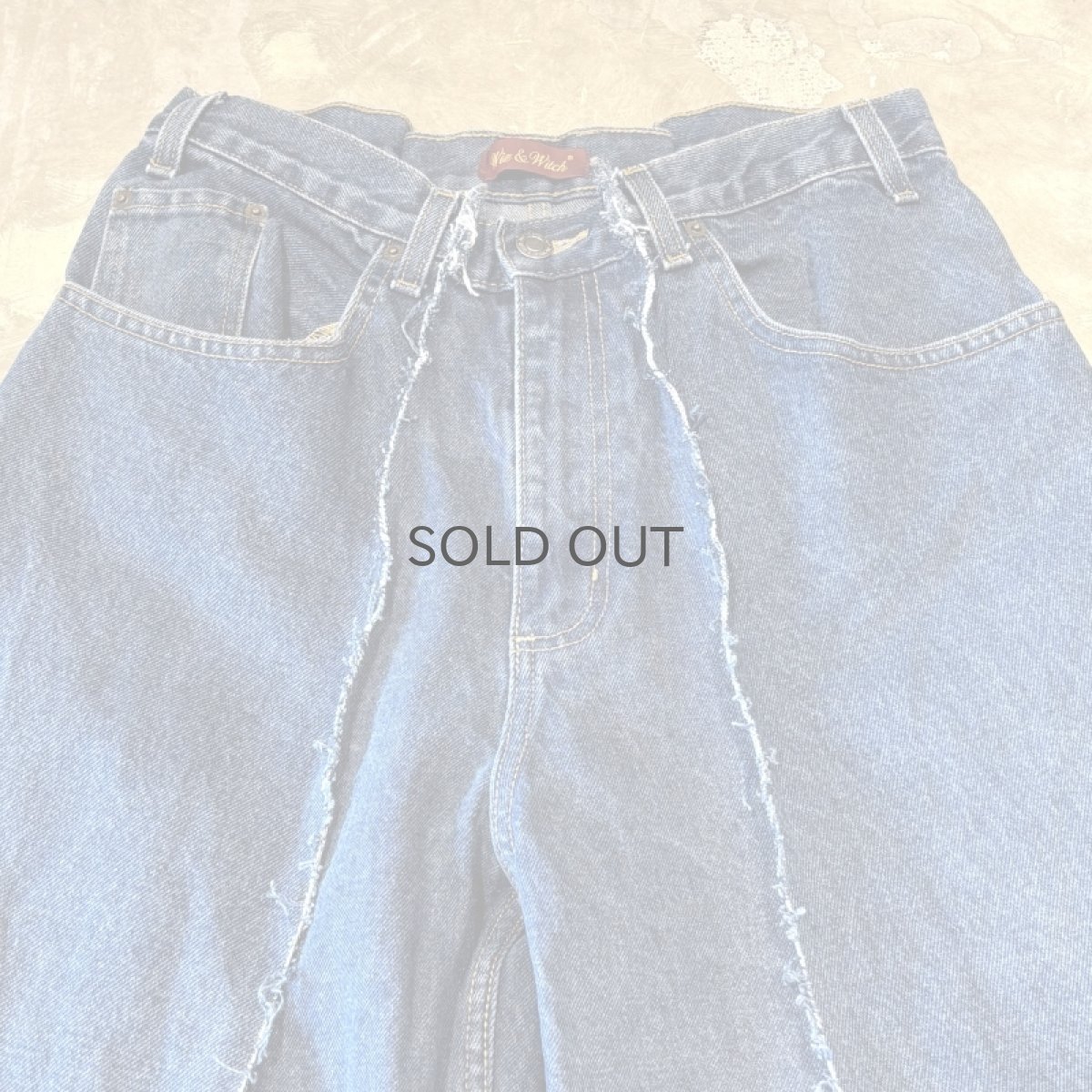 画像10: 【Wiz&Witch】"UNITED" TWINS WIDE DENIM PANTS / W31 (10)