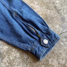 画像11: OLD DENIM FRONT POCKET DESIGN ANORAK HOODIE L/S TOPS / Ladies L~XL (11)