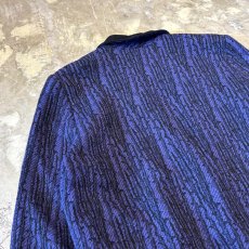 画像9: SHAWL COLLAR PURPLE KNIT CARDIGAN / Mens M (9)