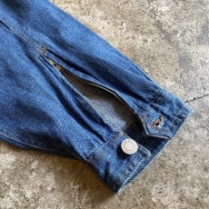 画像12: OLD DENIM FRONT POCKET DESIGN ANORAK HOODIE L/S TOPS / Ladies L~XL (12)