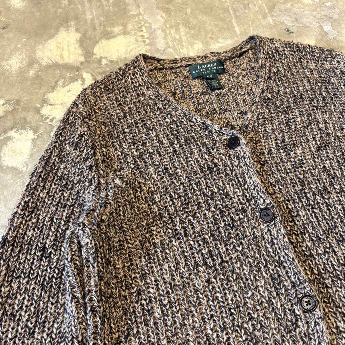 画像3: 【LAUREN RALPH LAUREN】LINEN MIX KNIT CARDIGAN / Mens L (3)