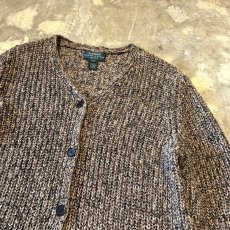 画像4: 【LAUREN RALPH LAUREN】LINEN MIX KNIT CARDIGAN / Mens L (4)