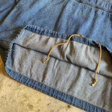 画像8: OLD DENIM FRONT POCKET DESIGN ANORAK HOODIE L/S TOPS / Ladies L~XL (8)