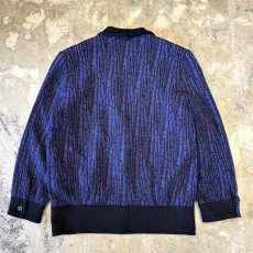 画像2: SHAWL COLLAR PURPLE KNIT CARDIGAN / Mens M (2)