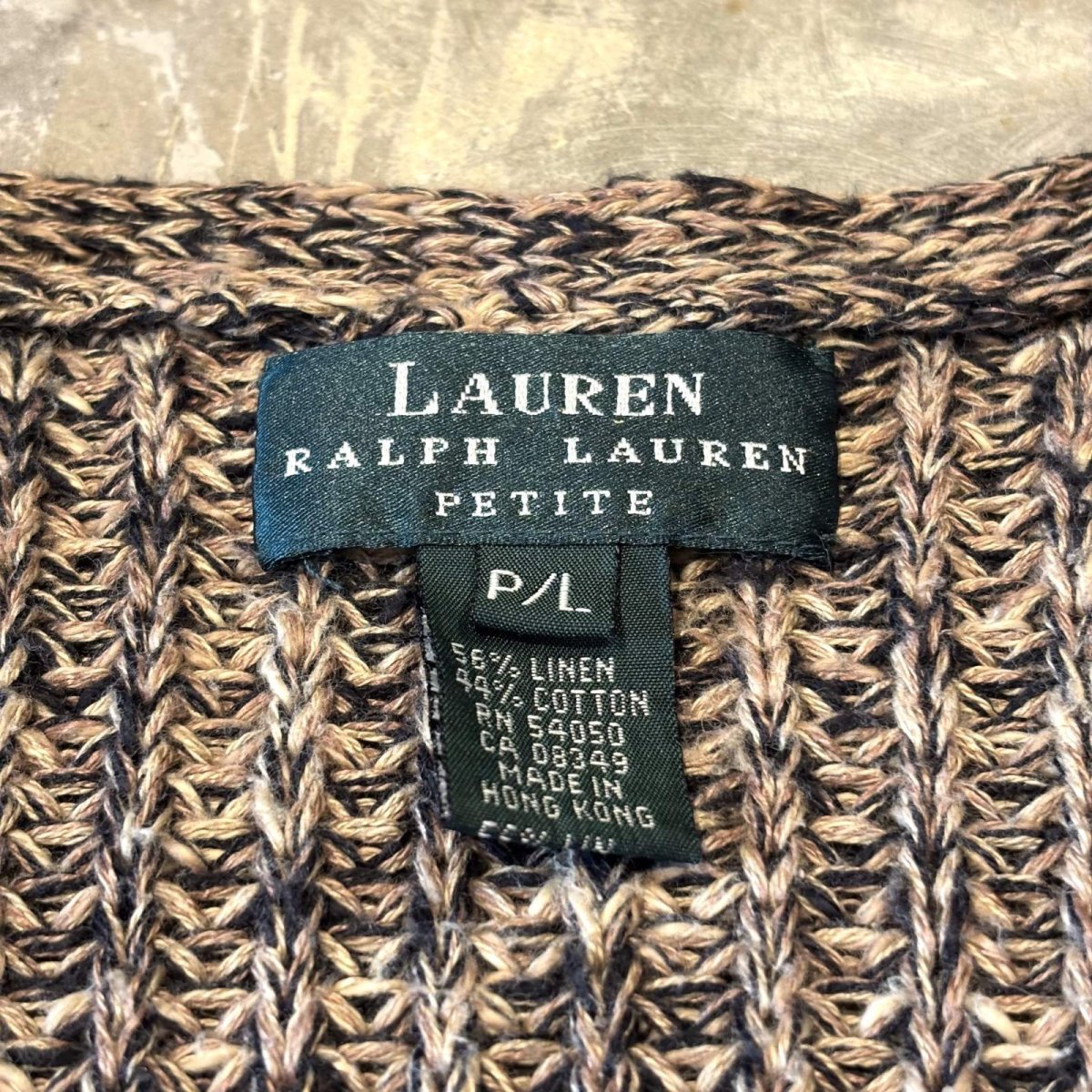 画像9: 【LAUREN RALPH LAUREN】LINEN MIX KNIT CARDIGAN / Mens L (9)