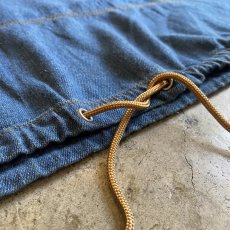 画像13: OLD DENIM FRONT POCKET DESIGN ANORAK HOODIE L/S TOPS / Ladies L~XL (13)