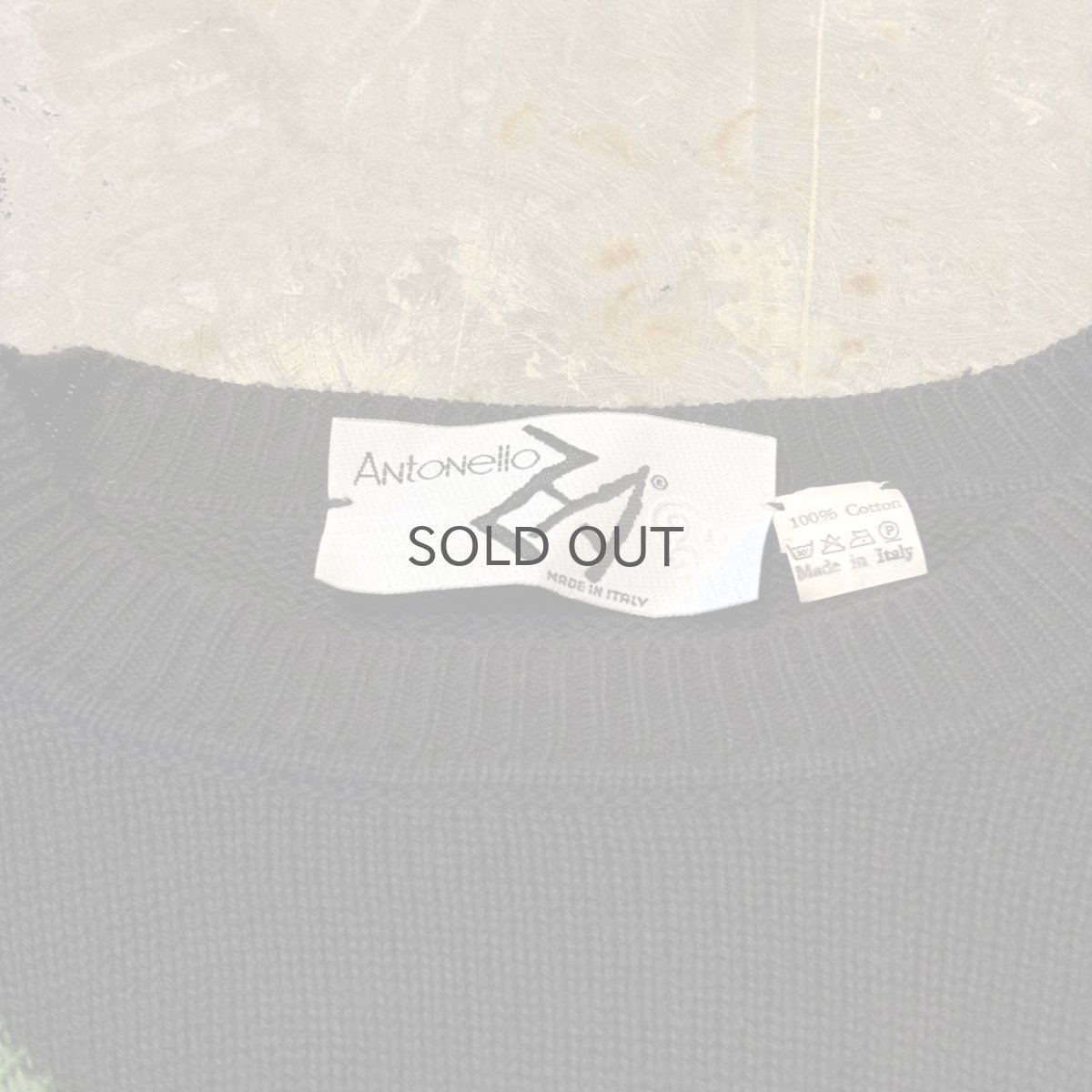 画像10: OWL MOTIF 3D COTTON KNIT SWEATER / Mens L / MADE IN ITALY (10)