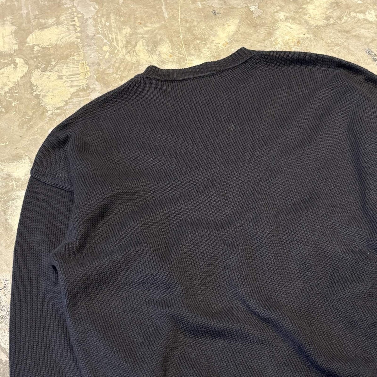 画像8: OWL MOTIF 3D COTTON KNIT SWEATER / Mens L / MADE IN ITALY (8)