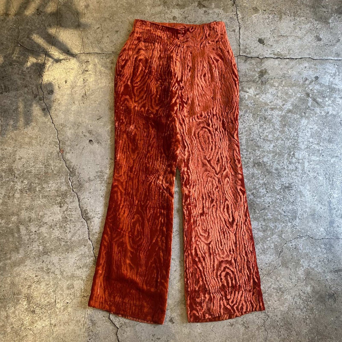 画像1: VELVET PATTERN DESIGN COLOR PANTS / W27 (1)